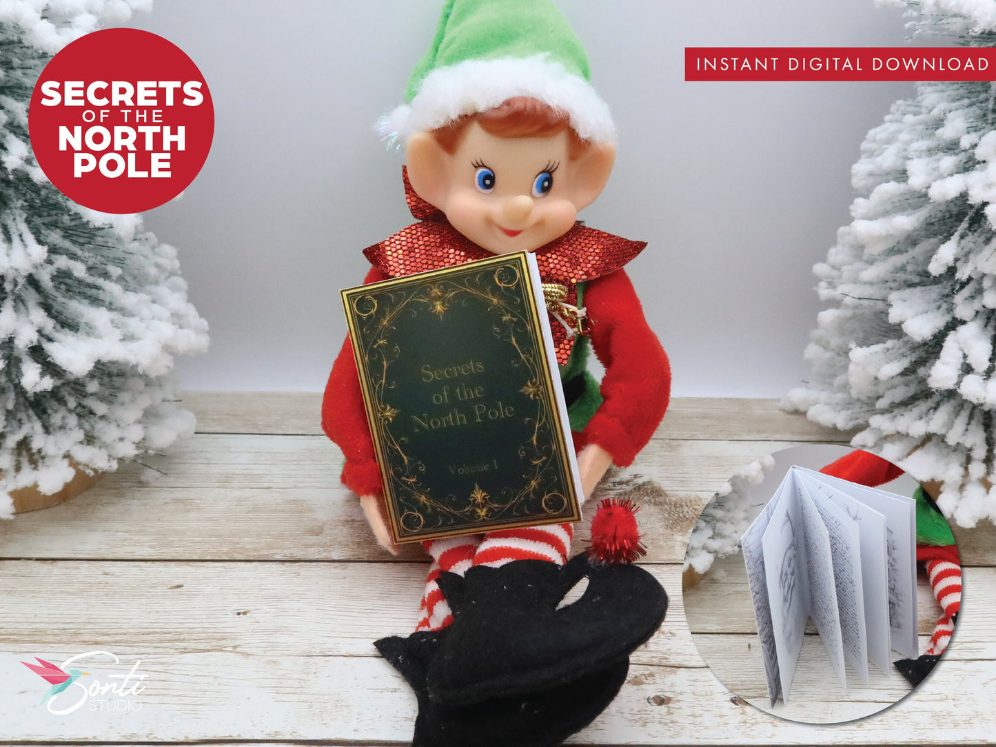 Christmas Elf Mini Book, Secrets of the North Pole