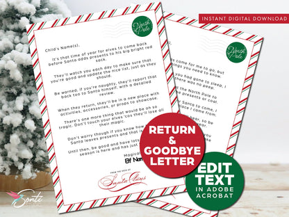 Christmas Elf Editable Letter Template