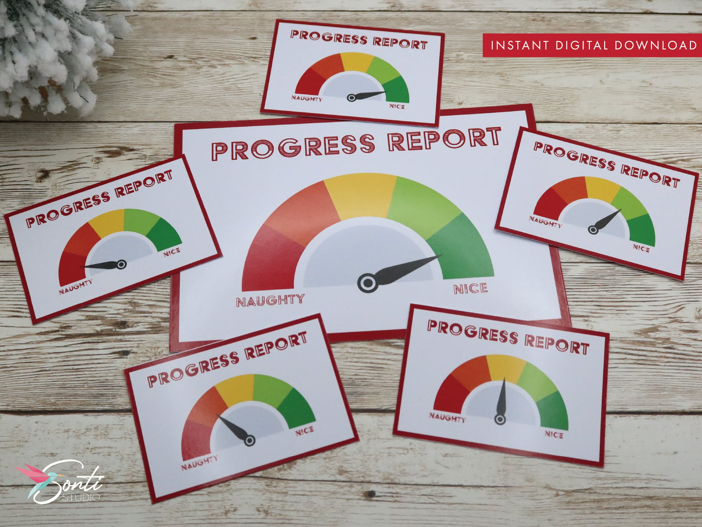 Christmas Elf Progress Meters