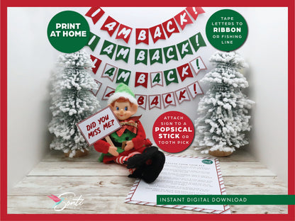 Canva Editable Elf Return Letter & Welcome Banner