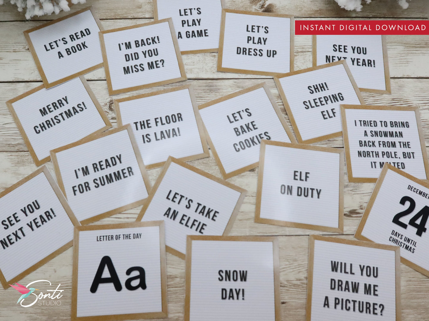 100+ Christmas Elf Letter Board Signs