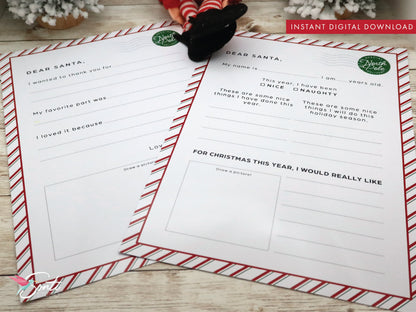 Christmas Letter to Santa Kit & Gratitude Letter