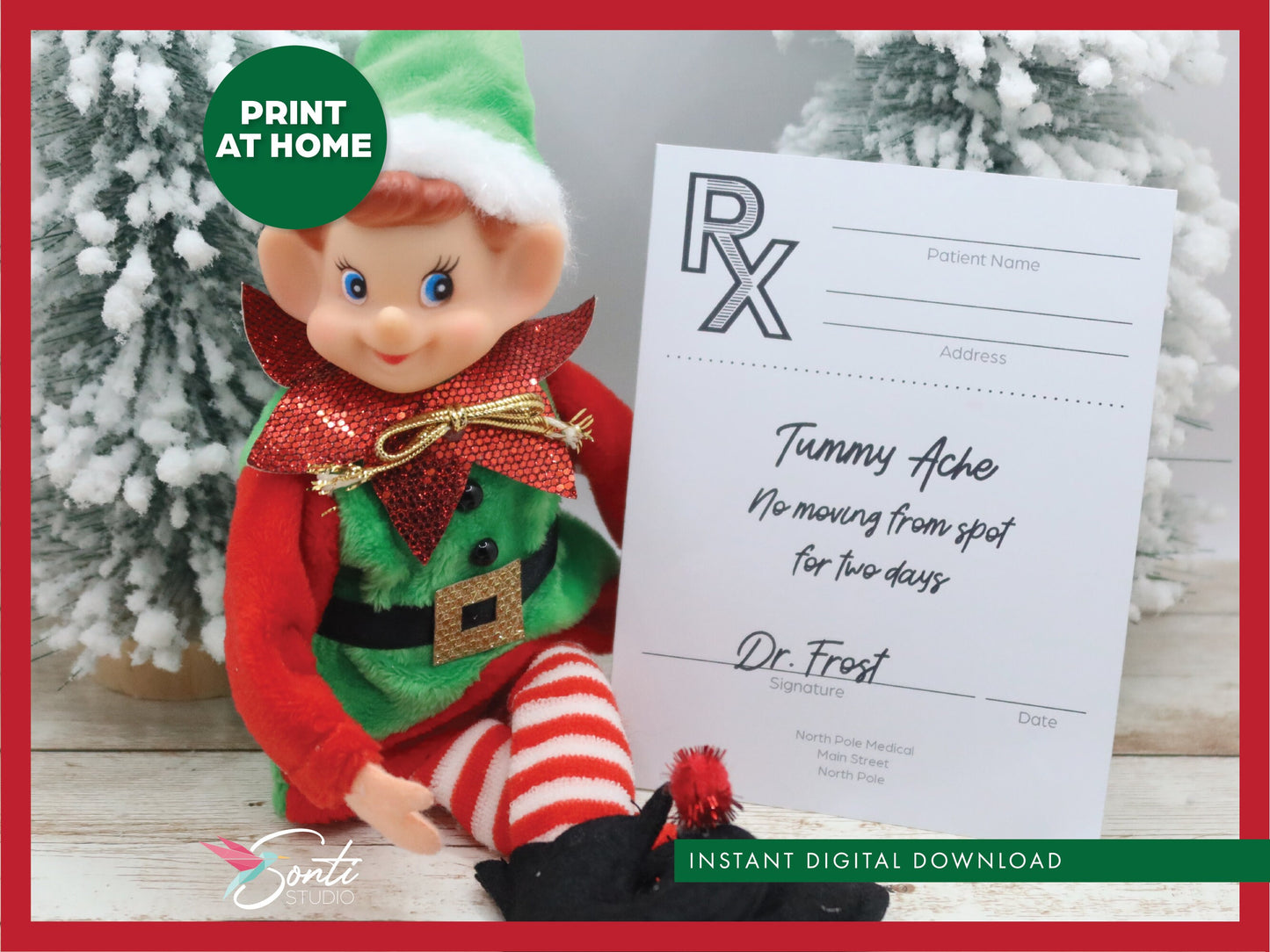 Christmas Elf Sick Notes