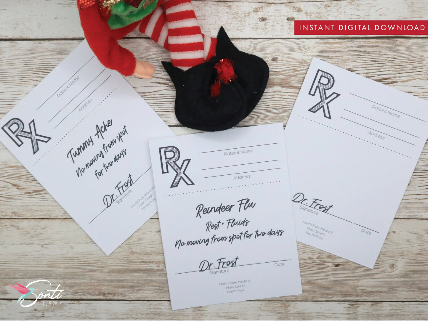Christmas Elf Sick Notes