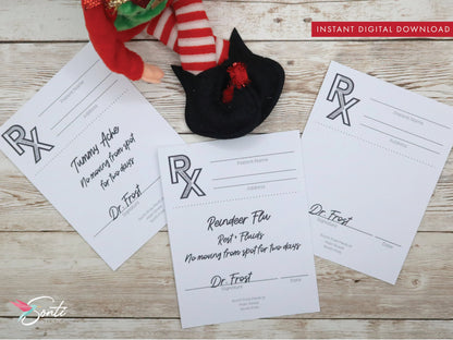 Christmas Elf Sick Notes