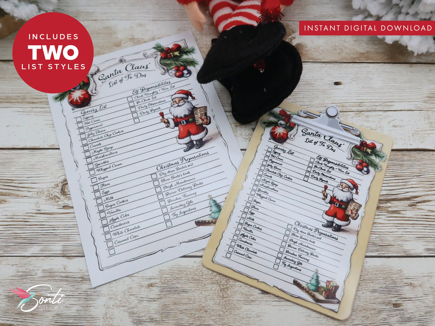 Christmas Elf Shopping List