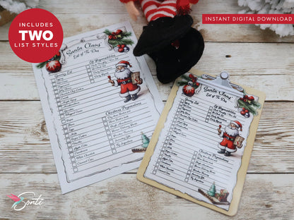 Christmas Elf Shopping List