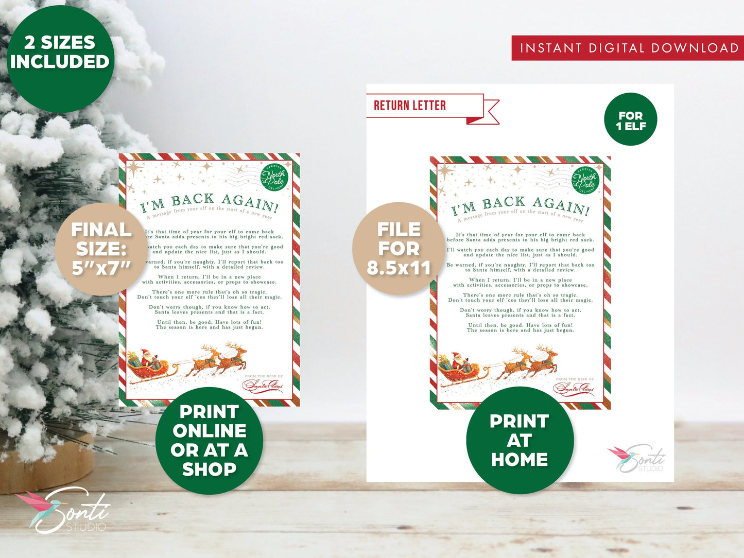 Elf Editable Return Letter Template