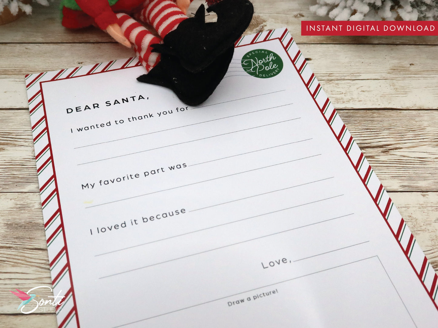 Christmas Letter to Santa Kit & Gratitude Letter