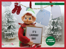 Christmas Elf Laundry Day Prop