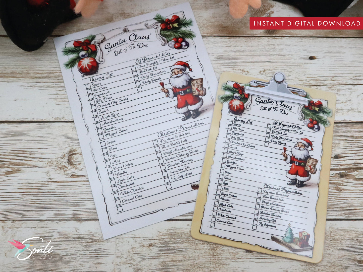 Christmas Elf Shopping List