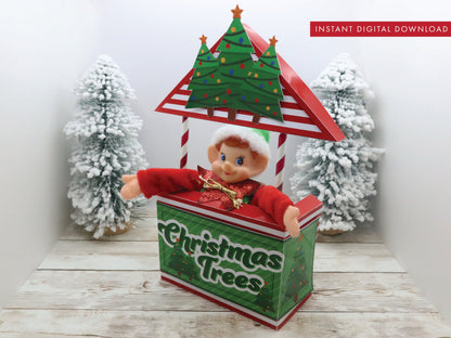 Christmas Elf Christmas Tree Stand Booth