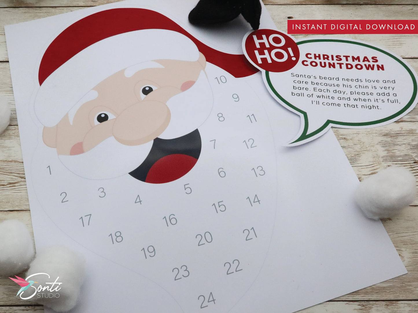 Christmas Santa Advent Calendar