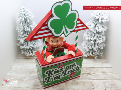 Christmas Elf Kiss Me St Patrick's Day Booth