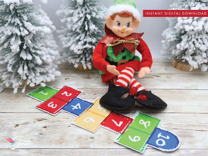 Christmas Elf Hopscotch