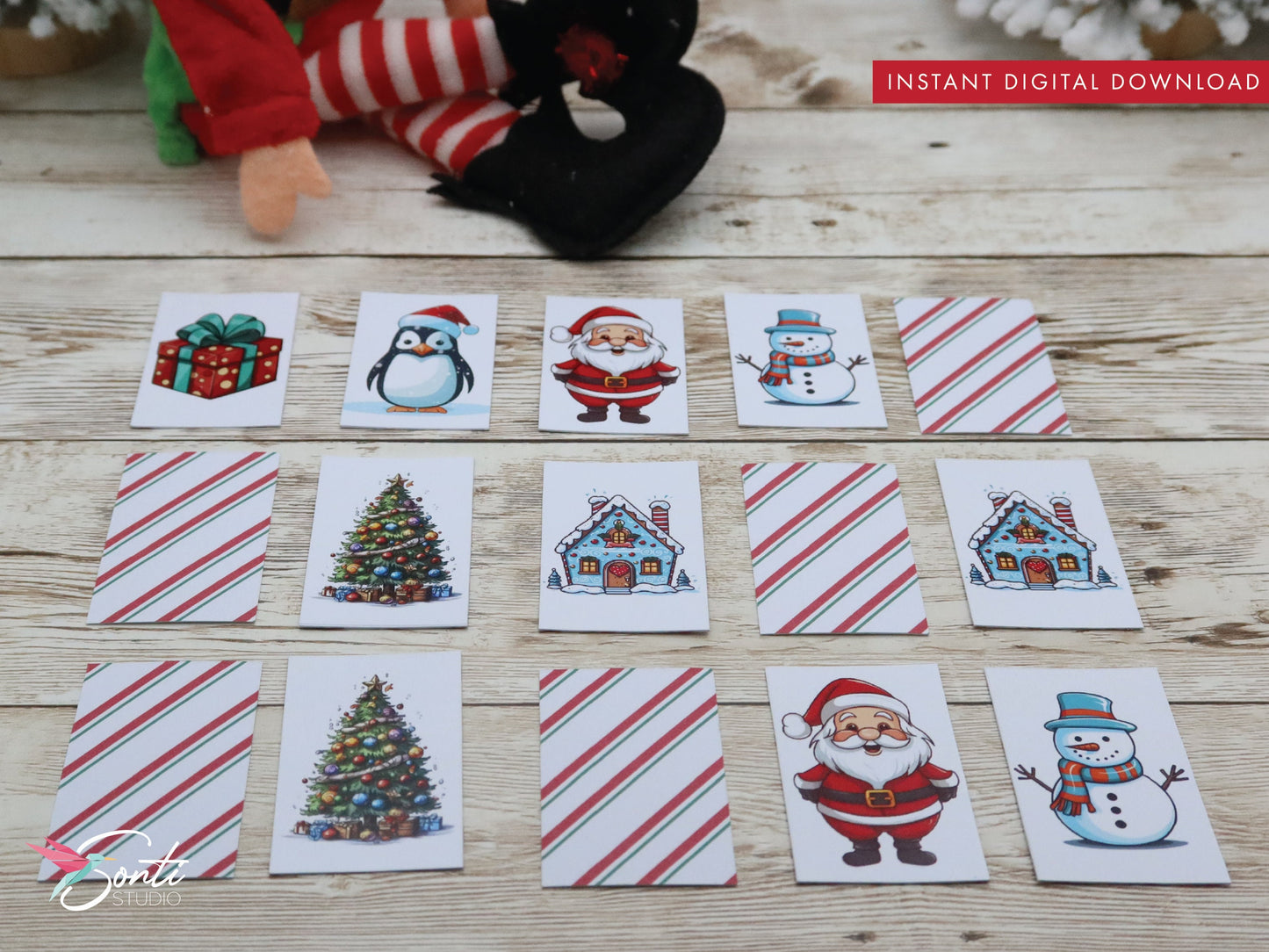 Christmas Elf Matching Game