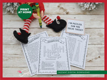 Christmas Elf Word Search Activity Pages