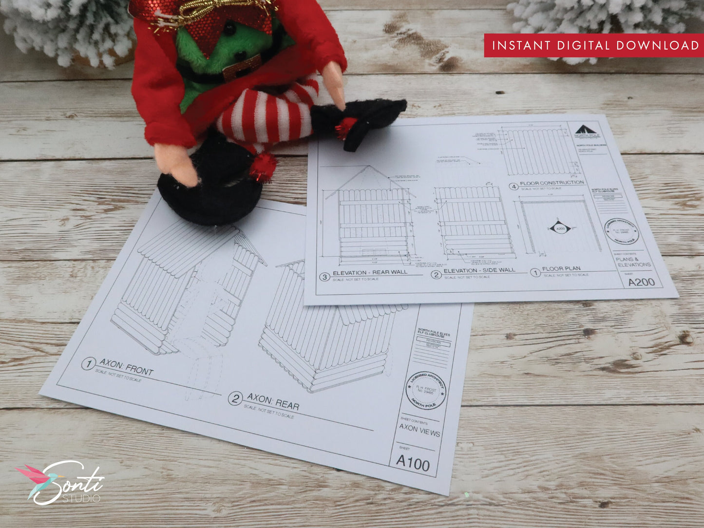 Christmas Elf Clubhouse Blueprints