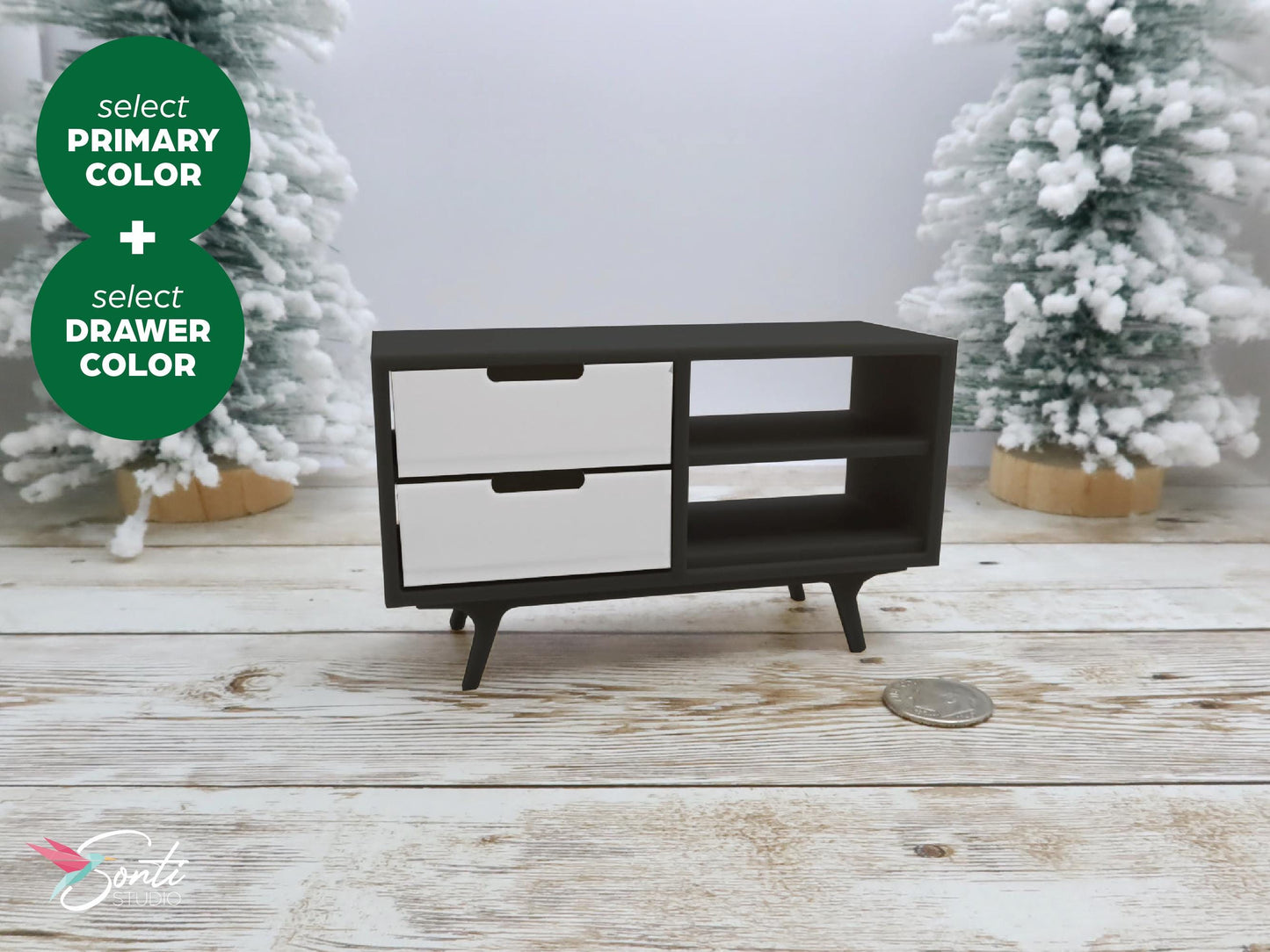 1:12 Miniature TV Stand