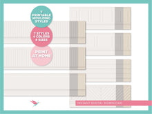 1:12 & 1:6 Miniature Printable Dollhouse Miniature Molding, Neutral Colors