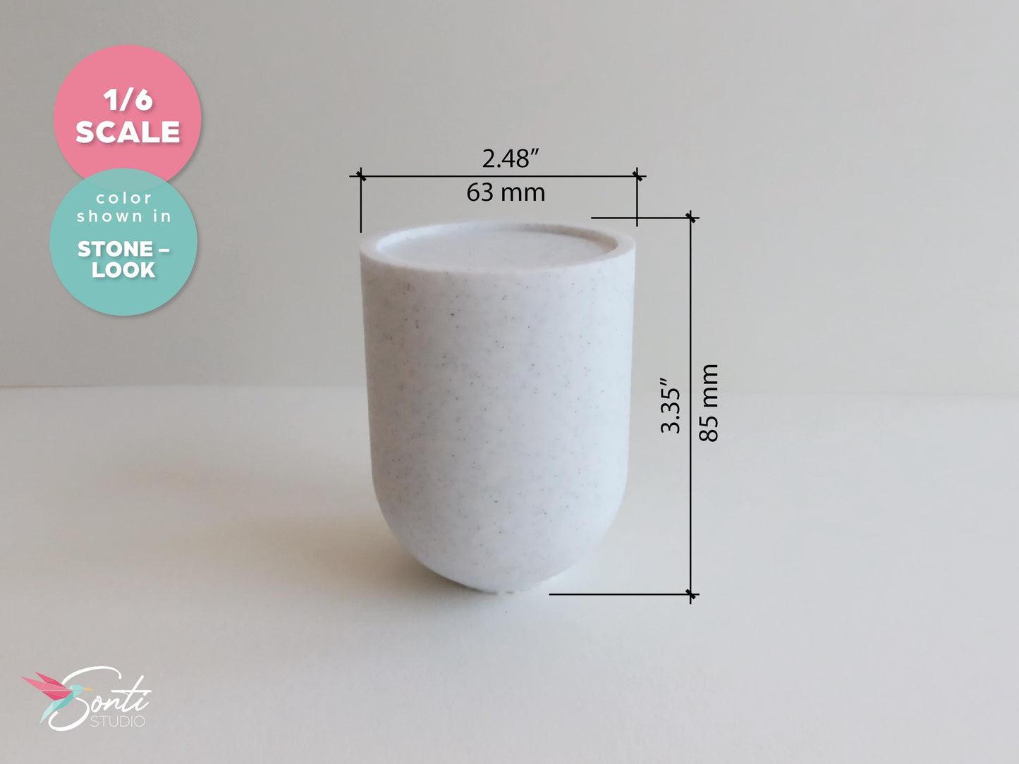 1:6 Miniature Drum Side Table