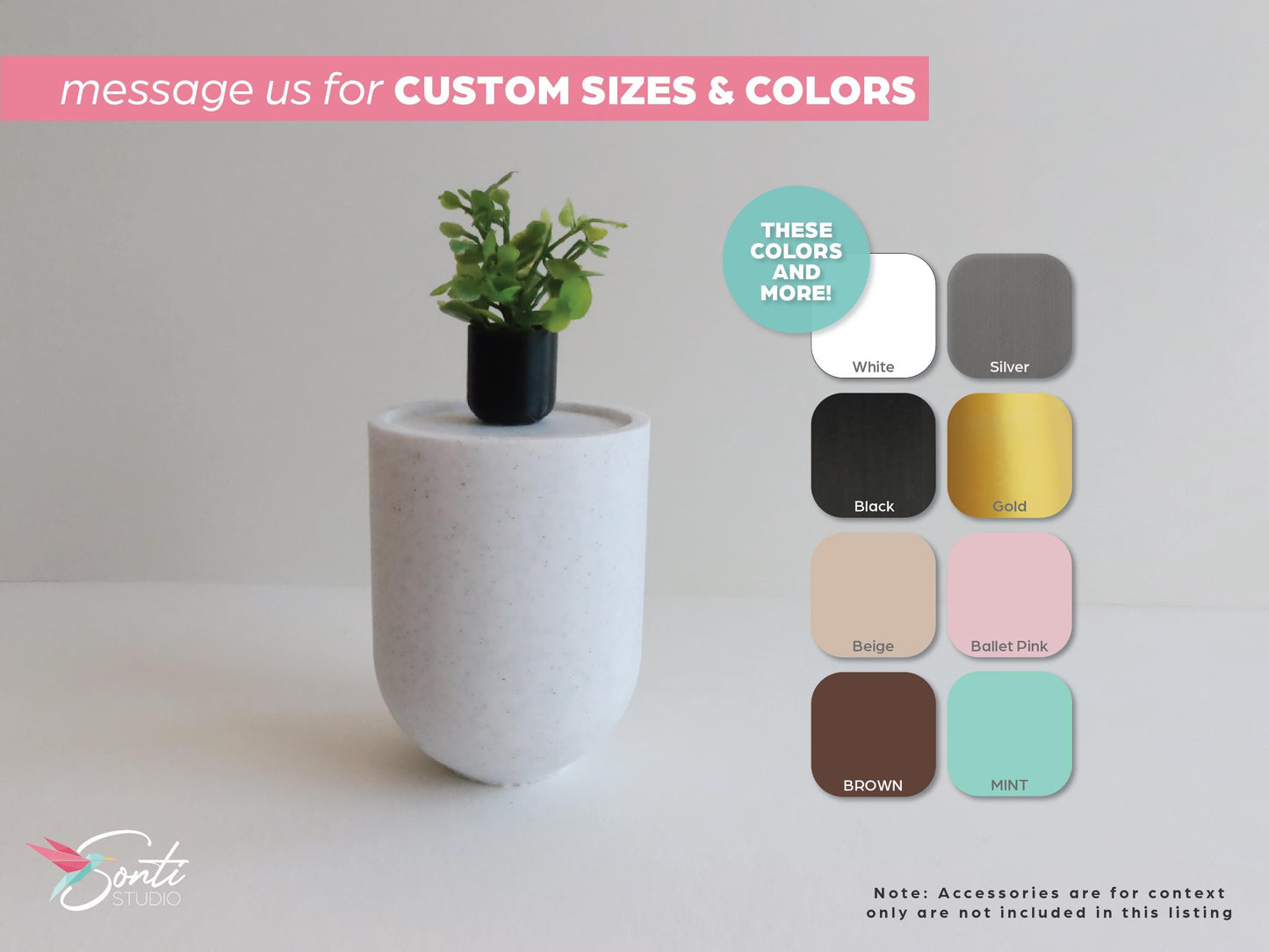 1:6 Miniature Drum Side Table