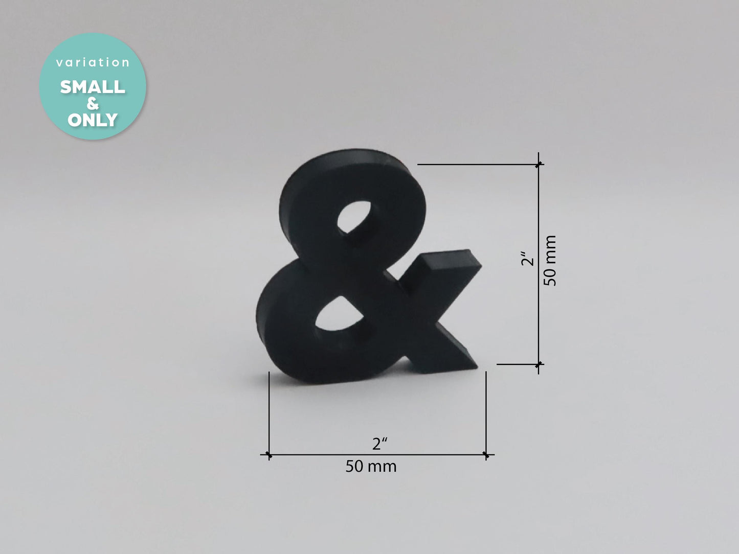 1:6 Miniature & Ampersand Sculpture