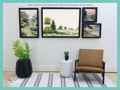1:12 & 1:6 Miniature Printable Landscape Wall Artwork