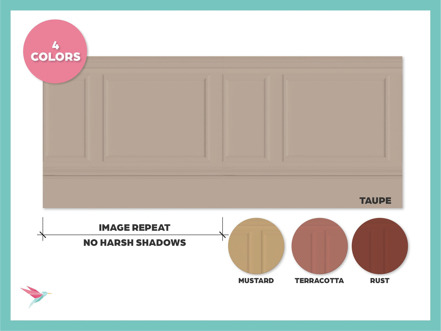 1:12 & 1:6 Miniature Printable Dollhouse Miniature Molding, Warm Earth Color