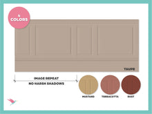 1:12 & 1:6 Miniature Printable Dollhouse Miniature Molding, Warm Earth Color